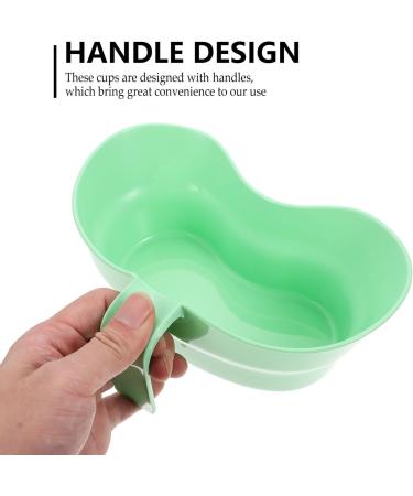 Toothbrush Cup Holder for Patients | Plastic Dental Emesis Tray | Elderly Toothbrush Mug with Handle - Ideal for Teeth Cleaning - Buy Online on GoSupps.com