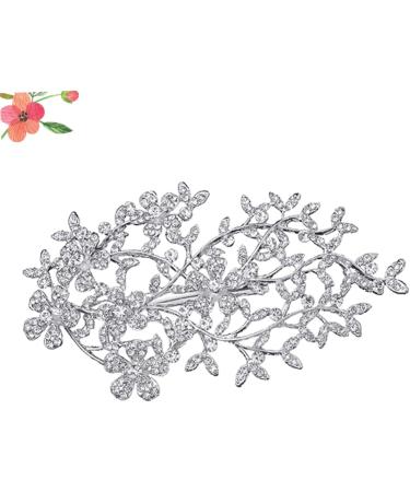 LALAFINA Diamond Hair Clips 1pc Bridal Hair Accessories Rhinestone Wedding Dress Decoration Rose Flower Comb Hairband for Wedding Bridal Headwear Headgear Rhinestones Hair Plug Bride - Buy Online on GoSupps.com