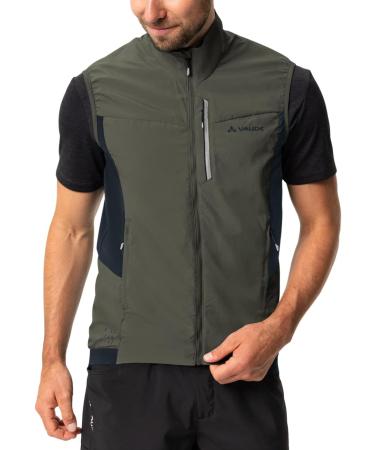 VAUDE Men's Kuro Air Vest XL - Lightweight Khaki Outdoor Vest for Hiking & Travel | International Shipping Available - Buy Online on GoSupps.com