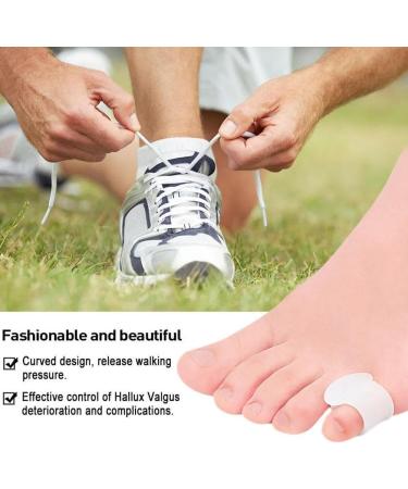 Japagzy White Silicone Toe Separator for Hallux Valgus & Bone Care | Adjustable Foot Device for Ectropion & Valgus Relief - Buy Online on GoSupps.com