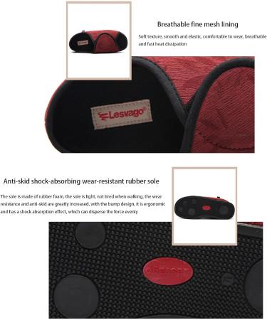 KXSM Women's Diabetic Slippers Red - Adjustable Open Toe with Memory Foam for Arthritis & Edema - Comfortable Rubber Sole House Shoes - Size 41 - Buy Online on GoSupps.com