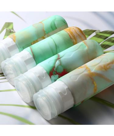 Gemice TSA-Approved Travel Bottles for Toiletries - 85ml BPA-Free Leak-Proof Refillable Containers for Shampoo & Lotion - 4 Pack Mint - Buy Online on GoSupps.com