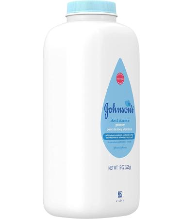 Johnson's Baby Powder with Aloe & Vitamin E for Delicate Skin - 15 oz (Pack of 2) - Buy Online on GoSupps.com