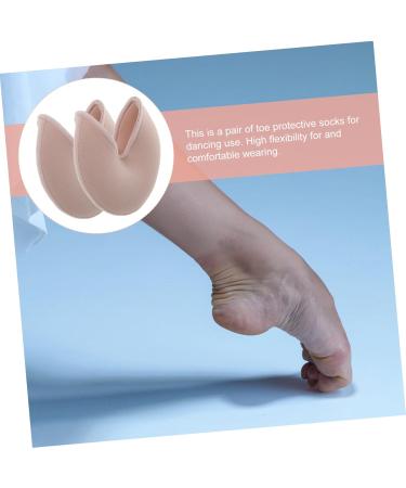 Gatuida Ballet Accessories - 5 Pairs Durable Beige Toe Covers & Half Socks for Dance Protection - Buy Online on GoSupps.com