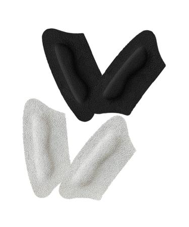 2 Pairs Leather Heel Sticker Foot Pads for Heels Invisible Heel Inserts Foot Pads for Shoes Heel Grips Cushion for Heels Heel Pads for Shoes That are Too Big Shoe Pads Heel Cushion Assorted Color 12x5.7cm