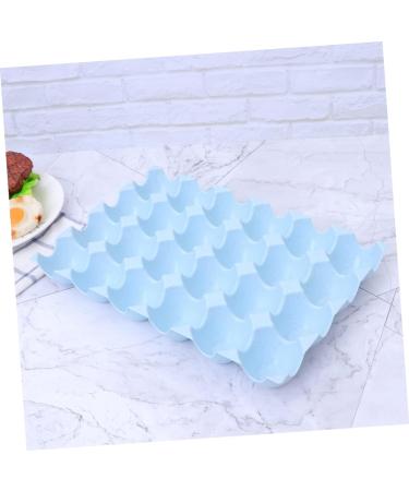 OSALADI Box Egg Holder Organizer Refrigerator Egg Holder Container Egg Tray Blue 29*19CM - Buy Online on GoSupps.com