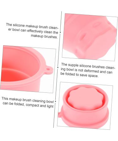 LABRIMP Makeup Tool Cleaner cleaning pad clean cleaning bowl pink makeup brush Cleaner brush cleaning tool washer Eye shadow brush Makeup Brush Washer Brush Cleaning Pad 9.20X9.20X8.60CM Pink - Buy Online on GoSupps.com