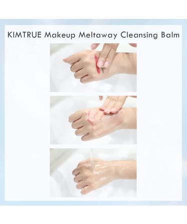 KIMTRUE 2-in-1 Makeup Remover Cleansing Balm with Bilberry & Moringa Seed Extracts - Gentle & Nourishing - 100g/3.53 oz - Suitable for All Skin Types - Buy Online on GoSupps.com