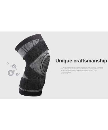 Vitoki Knee Braces - 1 Pack Knee Compression Sleeve for Sports, Workout, Weightlifting - Joint Pain and Arthritis Relief - Gray M - Buy Online on GoSupps.com
