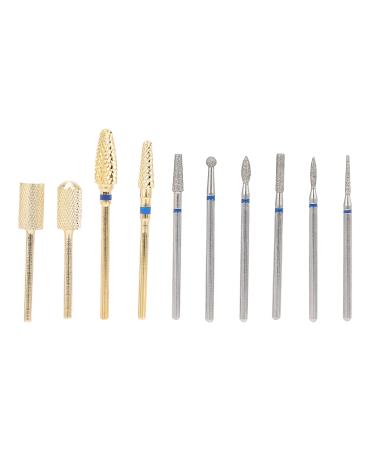 Nail Sander Tip Professional Nail Art Drill 19pcs Polishing Nail Art Drill + 10pcs Sanding Bands Manicure Nail Sander Tip Set