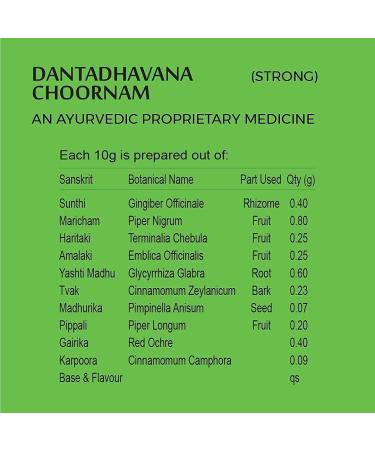 CROW K.P. NAMBOODIRI S Tooth Powder-Strong - 80 Gram (Ayurvedic Oral Care Toothpowder 4 Pack) - Buy Online on GoSupps.com