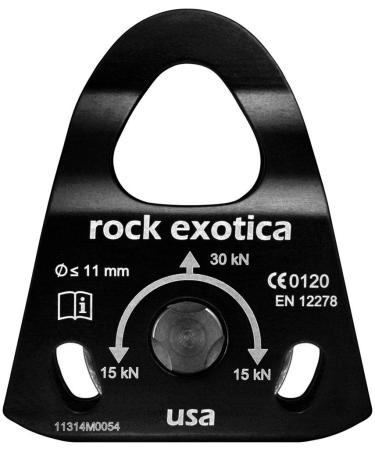 Rock Exotica Mini Machined Pulley - Single Black