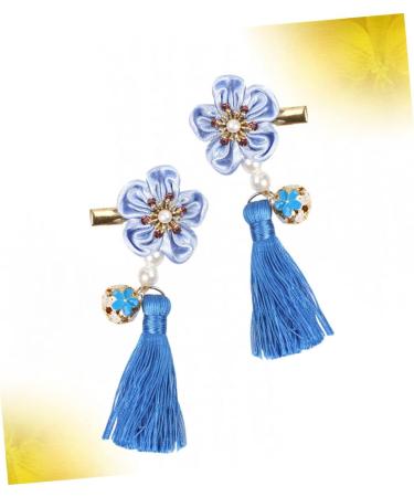 ibasenice 1 Pair Girl Barrettes Clip Bows Hair Clips Party Hair Clip Tassels Barrettes Kids Hair Clips for Girls Bow Hair Clips Hair Clip for Han Chinese Clothing Filler Japanese-style Child - Buy Online on GoSupps.com
