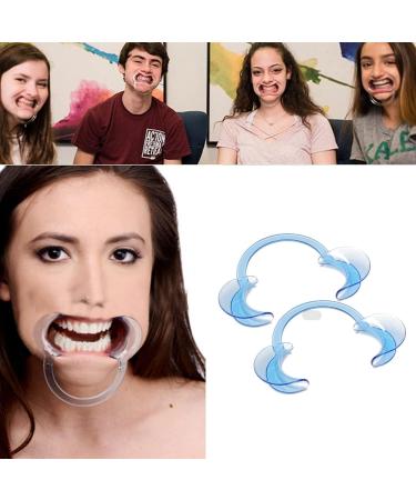 12 Pieces C-Shape Oral Spreaders - Opener for Inspection & Tooth Whitening | Transparent Blue | Perfect for Family & Board Games - Buy Online on GoSupps.com