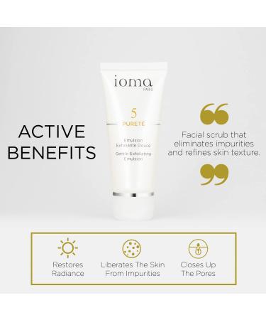 IOMA Paris PURETE Gentle Exfoliating Emulsion - Effective Facial Scrub for Impurities & Refined Skin Texture (50 ml) - Shop Internationally - Buy Online on GoSupps.com