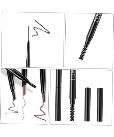 Healeved 2pcs 2 1 Eyebrow Makeup Tools Dual-use Pencil Make up Kit Eyebrow Filler Eye Makeup Tool Brown 1 count (Pack of 1) Dark Brownx2pcs - Buy Online on GoSupps.com