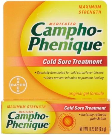 Campho-Phenique Cold Sore Treatment Gel - Original Formula 0.23 Oz (Pack of 6) | Fast Relief & Soothing Care - International Shipping Available - Buy Online on GoSupps.com