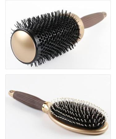 ENERRGECKO Natural Bristle Hair Brush - Anti-Static Styling Tool for Curls & Straight Hair - Perfect for Scalp Massage - International Shipping Available - Buy Online on GoSupps.com