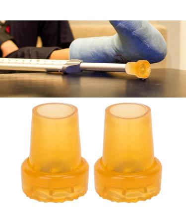Crutch Covers Pads Wear Resistant Crutch Feet Pads Thickened Rubber 2 PCS 360 Degree Rotatable for Indoor for Canes for Outdoor (Orange) - Buy Online on GoSupps.com