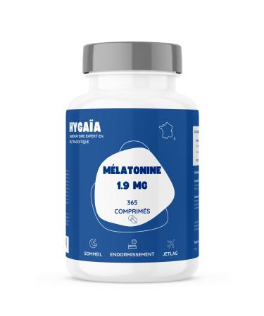 Melatonin 1.9 mg | 365 Tablets | Fast Acting | Adult Sleep | Dietary Supplement | No Addiction | Fast Sleep Repairing Night | High Dosed | Made in France