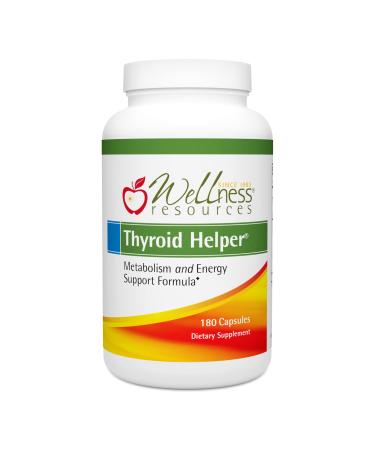 Thyroid Helper - Natural Supplement for Metabolism, Energy, Thyroid Support (180 Capsules) 180 Count (Pack of 1)