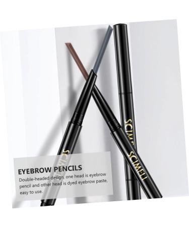 Balacoo 2pcs 2 1 Eyebrow Makeup Tools Mechanical Pencil Eyebrow Pencils Double-headed Eyebrow Pencil Key Set 1 count (Pack of 1) Dark Brownx2pcs - Buy Online on GoSupps.com