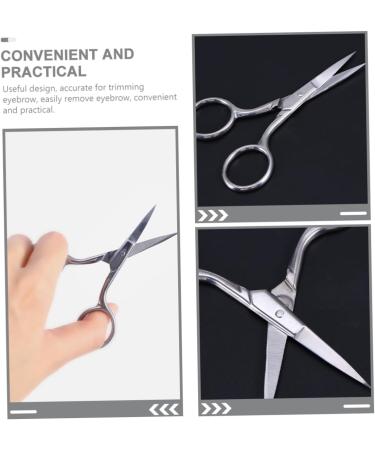 FRCOLOR 6 Pcs Stainless Steel Eyelash Trimmer - Portable Professional Facial Hair Grooming Tool for Precision Styling - Buy Online on GoSupps.com