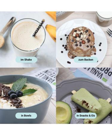 Organic Workout Organic protein powder vanilla with whey protein concentrate with organic erythritol without sucralose and aspartame protein shake premium whey protein from pasture farming - Buy Online on GoSupps.com