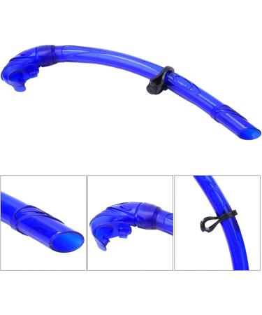Sturdy & Flexible Blue Snorkeling Breathing Tube - Ideal for Free Diving - Adults & Children - Buy Online on GoSupps.com