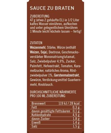 Feinfix Classic Sauce to Roast 207g - Vegan & Lactose-Free Powder for Gravy Vegetable Sauce & Grilling | Ideal for Pasta & Roasting - Buy Online on GoSupps.com