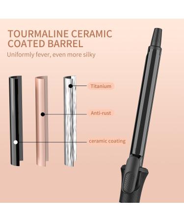 3/4 Inch Curling Iron - Professional Tourmaline Ceramic Hair Curler Dual Voltage Auto Off Travel-Friendly - 450 F (Black - Buy Online on GoSupps.com