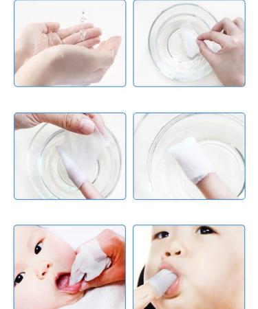 Zmmyr 120Pcs Baby Teeth Soft Gauze Finger Clean - Oral Hygiene for 0-2 Years Old - Buy Online on GoSupps.com