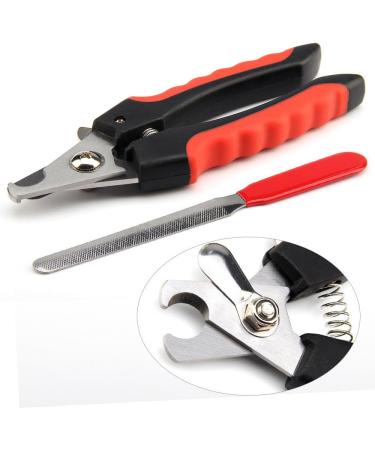 PSGS Professional Pet Dog Nail Clipper Cutter Stainless Steel Grooming Trimmer Scissors Clippers for Animals Cats with Lock 2 Sizes (Color : Black Size : 16cm) 16cm Black - Buy Online on GoSupps.com