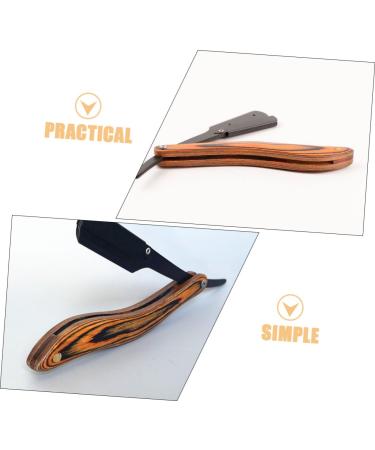 MERRYHAPY Portable Folding Shaver for Men - Stainless Steel Clothes & Beard Razor with Wooden Handle - International Shipping Available - Buy Online on GoSupps.com