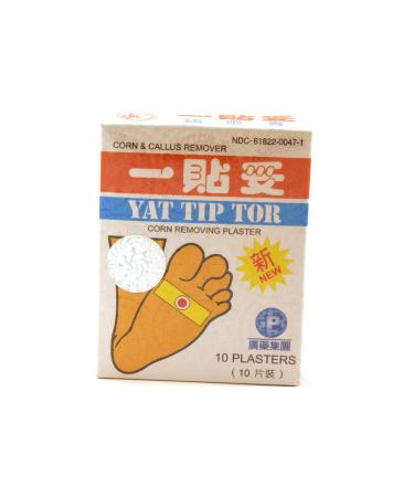 Yat Tip Tor Corn & Callus Removing Plaster - 10 plasters/box (Solstice)