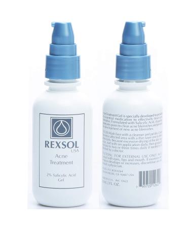 REXSOL Acne Gel with Salicylic Acid - 60ml/2oz | Effective Acne Treatment for Clear Skin - Shop Internationally - Buy Online on GoSupps.com