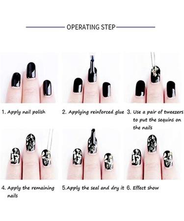 12 Grids Nail Foils Holographic Glitter Sequins - Gold/Silver Mirror Effect Confetti for DIY Manicure - Women/Girls Nail Art Flakes - Buy Online on GoSupps.com