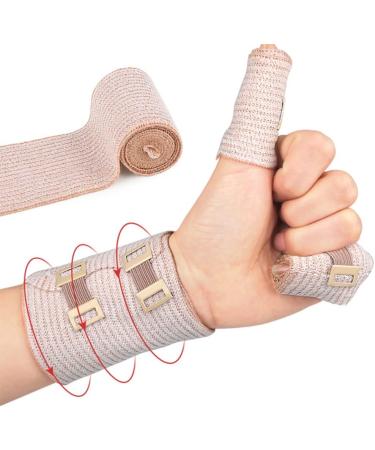 BESPORTBLE Sports Wrap Hijab Tape - 2 Rolls Stretch Compression for Wounds | 450x7.5cm - International Shipping Available - Buy Online on GoSupps.com