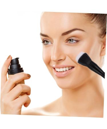 PLAFOPE 2 Pcs Highlight Brush Makeup Brush Cream Blush Brush Eyeliner Brush Flat Blush Brush Wooden Handle - Buy Online on GoSupps.com