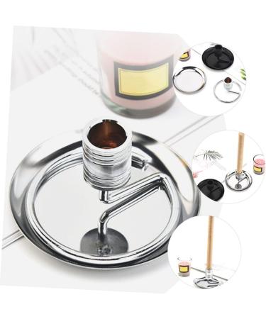 JECOMPRIS Moxa Seat Incense Stick Holder Set - Silver Moxa Roll Burner & Mosquito Coil Holder - 2pcs 10x10cm - Buy Online on GoSupps.com