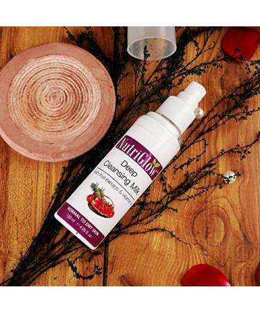 NUTRIGLOW Deep Cleansing Milk - Brighten & Nourish Skin with Fruit Extracts & Vitamin E | 120ml x 2 Pack - Radiant Glow - Buy Online on GoSupps.com