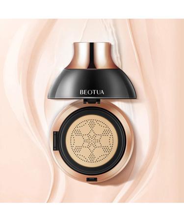 Mushroom Head Air Cushion Foundation Set - BB Cream & CC Cream for Flawless Oil-Control Brightening Makeup (Natural Color) - Shop Internationally - Buy Online on GoSupps.com