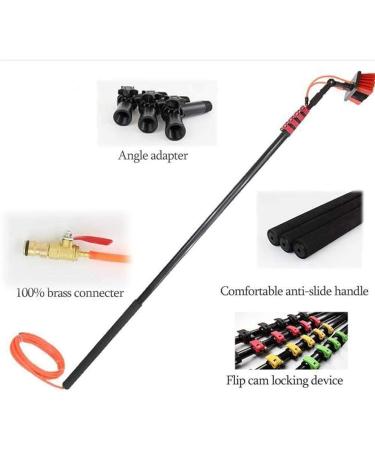 Photovoltaic Cleaner Teleswindow Cleaner Panel Cleaning Brush Water Fed Brush Head Multi-Angles Conservatory Roof Glass Cleaning Brush (Color : 6m) (9m) - Buy Online on GoSupps.com