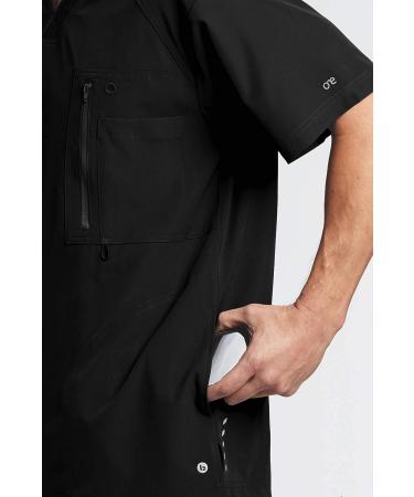 BARCO One Men's 4-Pocket V-Neck Top in Black - Size Medium - Buy Online on GoSupps.com