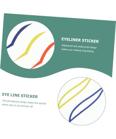 Hemoton 4Sets Paper stickers Colorful Eyeliner Sticker Creative Eyeliner Sticker 1 count (Pack of 1) Colorful - Buy Online on GoSupps.com