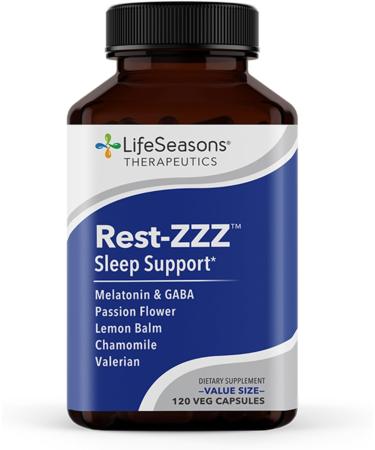 LifeSeasons Anxie-T with Rest-ZZZ - Supports Mood & Mental Focus - Feel Calm and Relaxed - Eases Tension & Nervousness - Ashwagandha Kava Kava GABA & L-Theanine - 240 Capsules - Buy Online on GoSupps.com