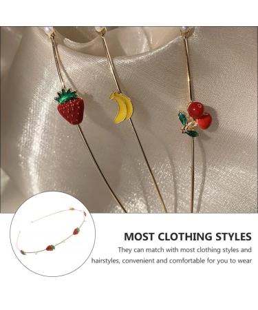 Holibanna Strawberry Headband - Stylish Metal Hair Hoop for Women & Girls | Perfect Headdress for Any Occasion - Buy Online on GoSupps.com