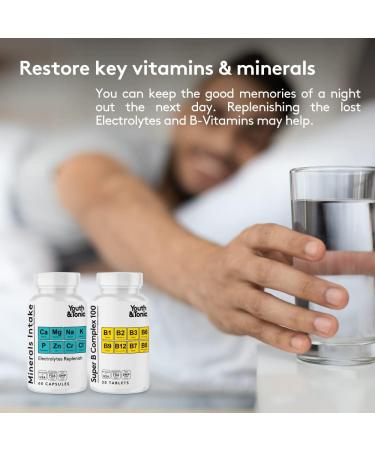 Liver Support & Pleasant Morning Pills | After Party Supplement Kit with Milk Thistle + Electrolytes & B Complex Vitamins Recovery | Rapid Hydration Mental Focus More Energy for a Better You - Buy Online on GoSupps.com