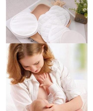 Organic Bamboo Nursing Breast Pads - 20 Pcs, Washable & Reusable | Highly Absorbent & Hypoallergenic Nipple Covers for Breastfeeding - Buy Online on GoSupps.com