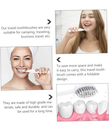 Mobestech Children's Portable Toothbrush Set - 2PC Mini Travel Soft Bristle Toothbrushes for Kids & Adults | Perfect Hiking & Travel Companion - Buy Online on GoSupps.com